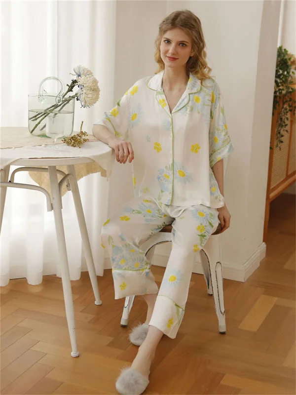 Floral Print Button Cotton Pajama Macy’s pajama sets