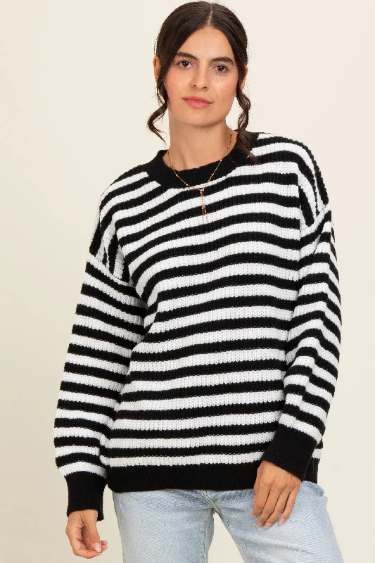 Black Striped Crew Neck Sweater Levi's sweaters