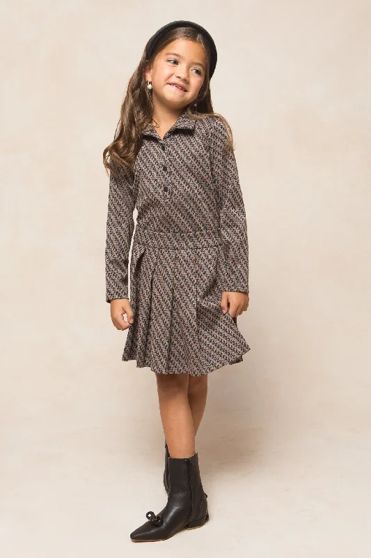 Mini Piper Set in Houndstooth Winter mini dresses