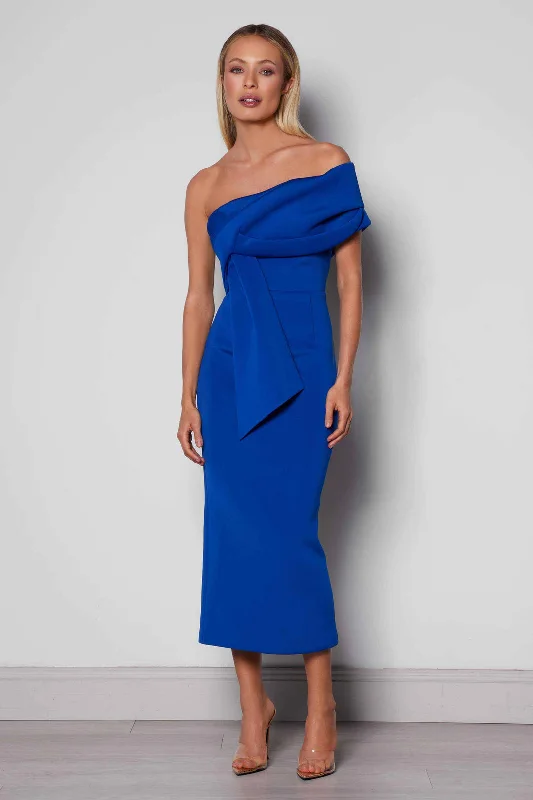 Eloise Dress -  Cobalt Wedding guest midi dresses