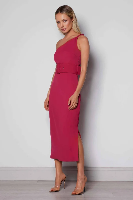 Irene Dress - Raspberry Pink Sequin midi dresses