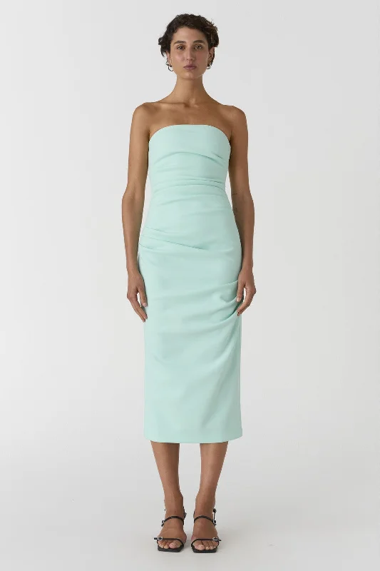 Misha Calandra Midi Dress - Aqua Comfortable midi dresses for everyday wear