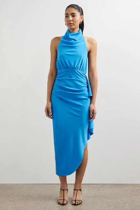 Misha Esilda Midi Dress - Topaz Blue Birthday midi dresses