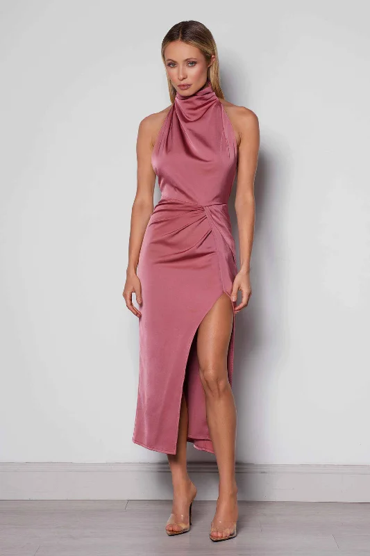 Phoenix Dress - Rose Pink Party midi dresses