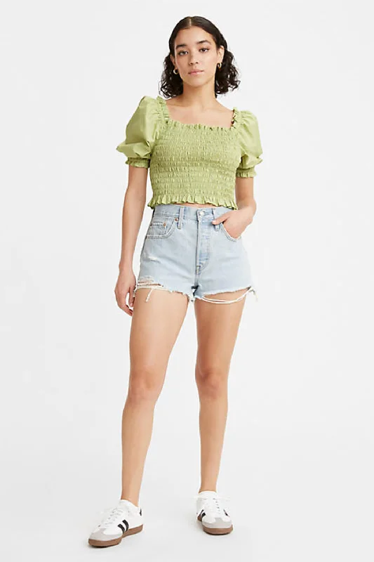 Levi's 501 Original Women's Shorts Button-front Mini Skirt