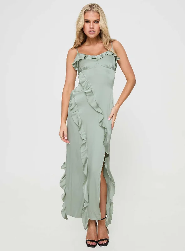 Branwell Maxi Dress Sage Must-have maxi dresses for this season