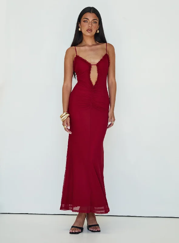 Capisce Maxi Dress Red Best maxi dresses for elegant looks