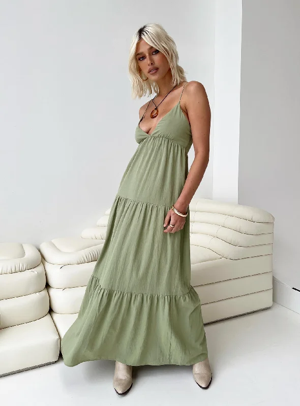 Chelsea Maxi Dress Sage Green Budget-friendly maxi dresses