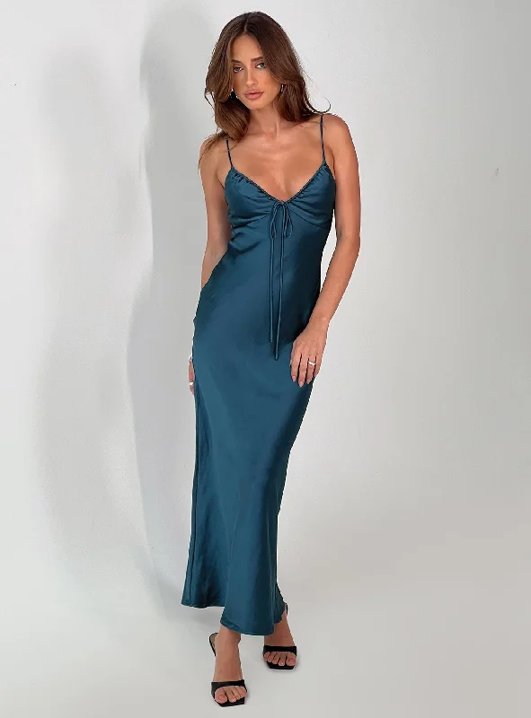 Maguire Maxi Dress Navy Date night maxi dresses