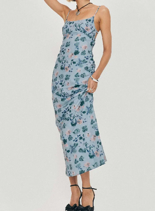 Ravia Maxi Dress Blue / Floral Best maxi dresses for date night