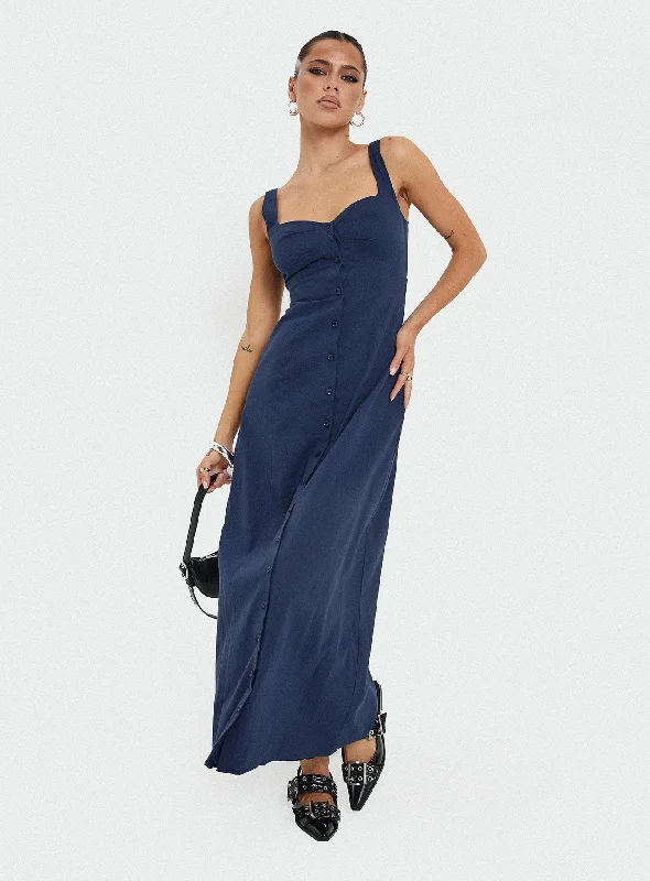 Vaugn Maxi Dress Navy Y2K maxi dresses