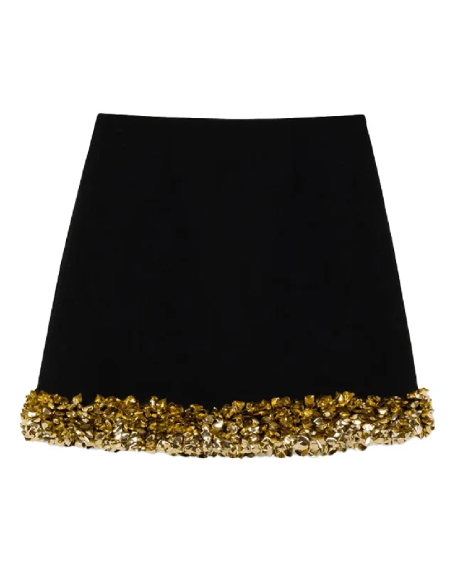 Black Dua Mini Skirt Mini Skirt Trendy