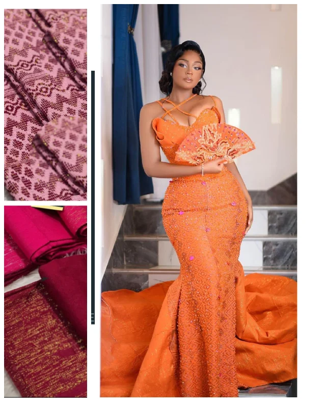 RESERVED FOR MR. MARCEL: Embellished African Kente Wedding Gown for Elegant Brides| Masterpiece| African Long Dress Best party dresses for tall women