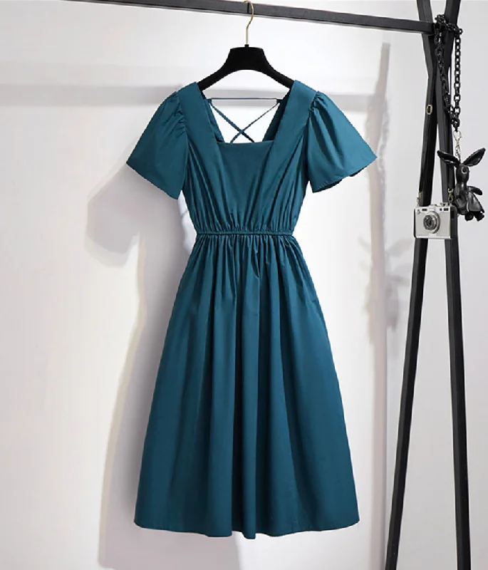 A line cross strap summer dress women's dress  1325 Chic unclassified dresses