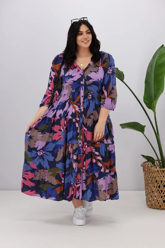 Boho Australia Belinda Dress Navy Floral Best floral dresses for outdoor weddings