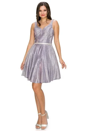 Lilac V Neck Junior Bridesmaid Dress for Women, Sizes XS-3XL Breathable unclassified dresses