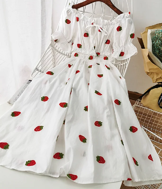 Cute A line fruit dress fashion girl dress  1236 Stretchy unclassified dresses