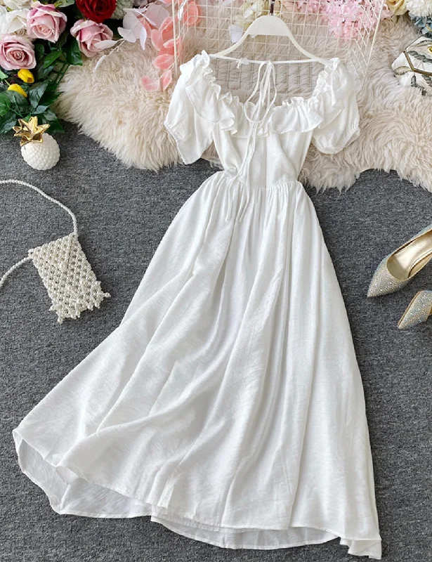 Cute A line summer dress women's dress  1223 Long unclassified dresses