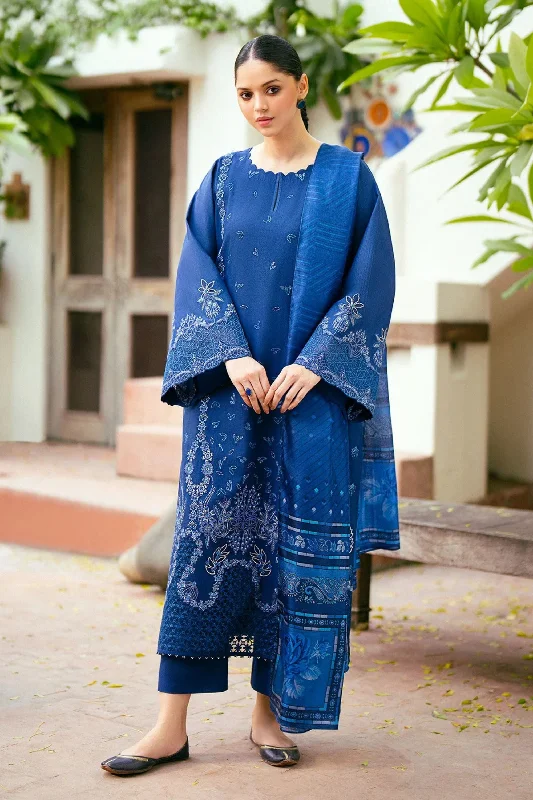 Dark Blue Khadar 3PC Suit Party unclassified dresses