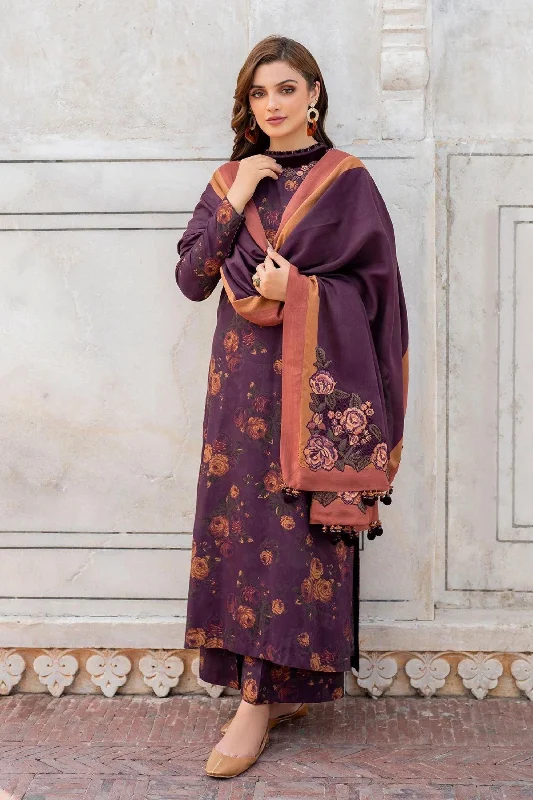 Dark Purple Pakistani Viscose Suit Ruched unclassified dresses