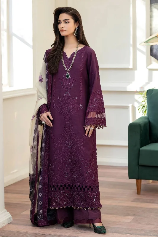 Dark Purple Silk Pakistani Suit Luxury unclassified dresses