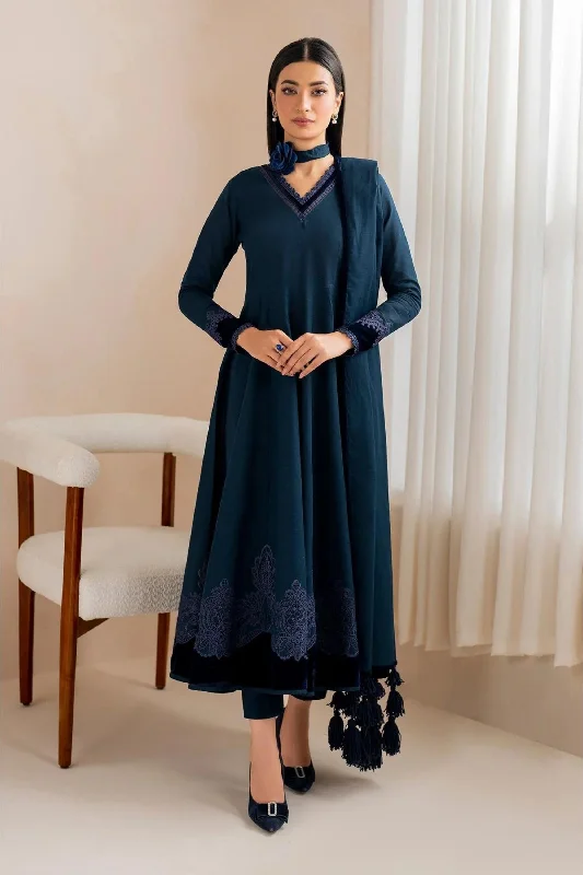 Dark Zinc Khadar Readymade Frock High-low unclassified dresses