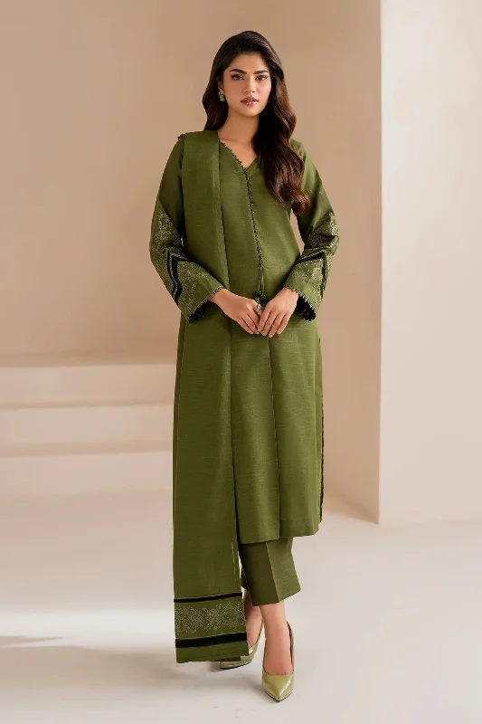 Green Khaddar Formal Wear Suit Engagement unclassified dresses