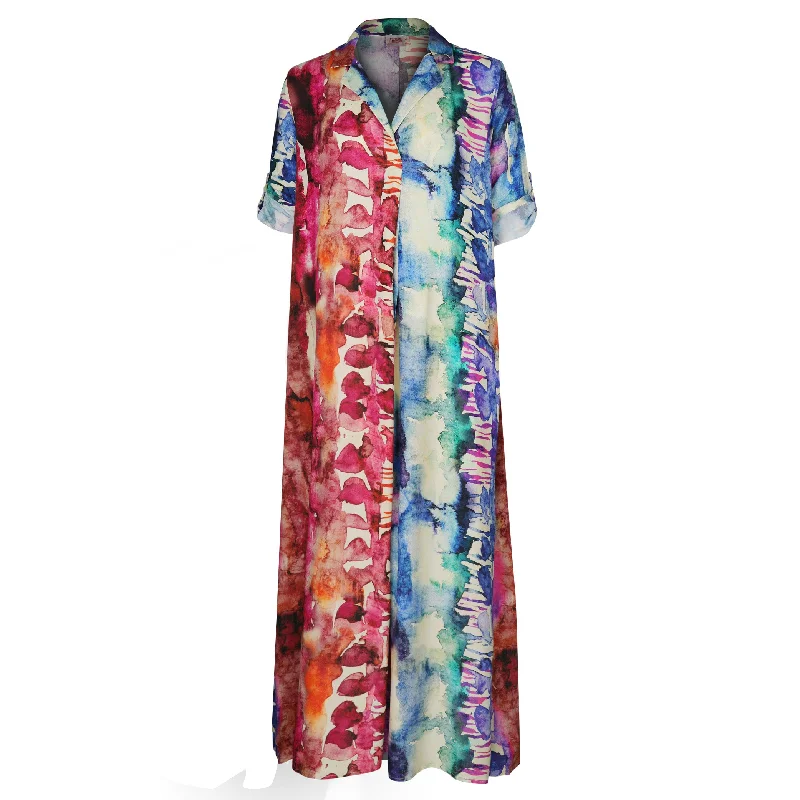 Juniper Kaftan Dress Abs Watercolour Winter unclassified dresses