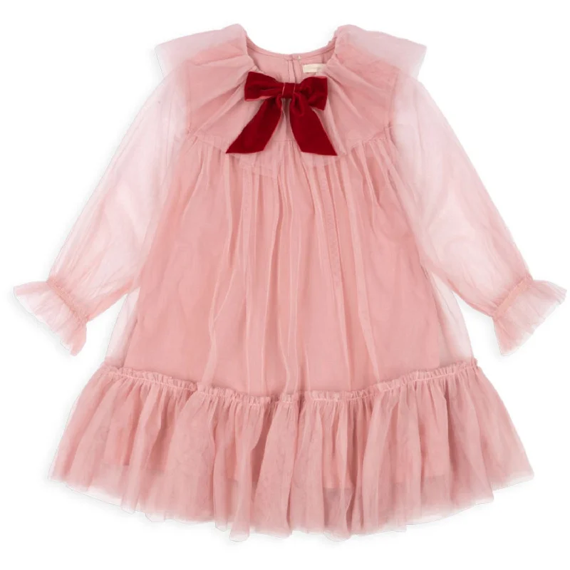 Konges Sløjd Mellow Rose Bow Dress Soft fabric unclassified dresses