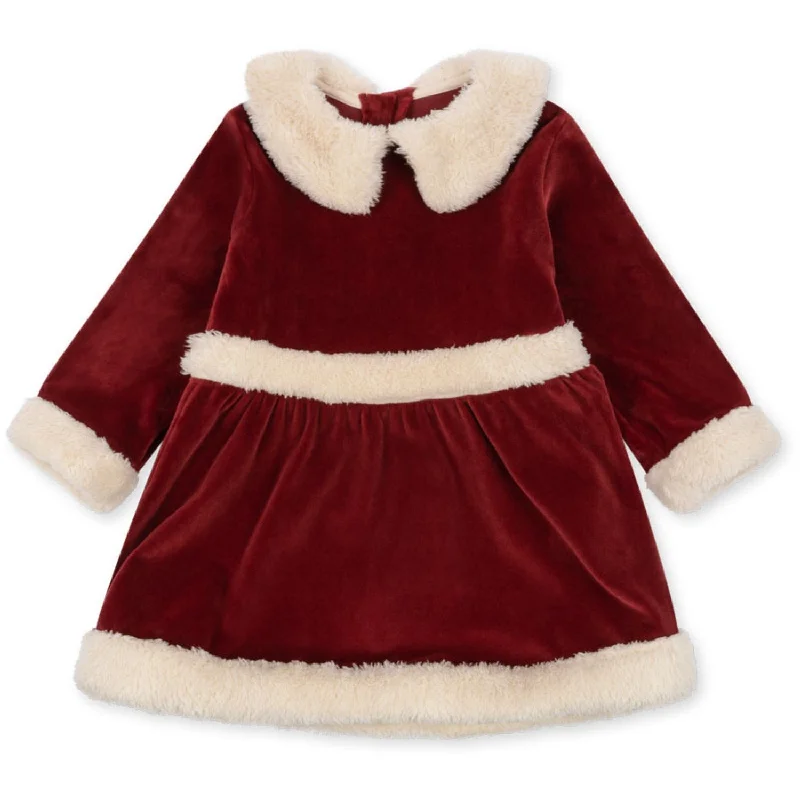 Konges Sløjd Red Dahlia Christmas Dress Grs Long sleeve unclassified dresses