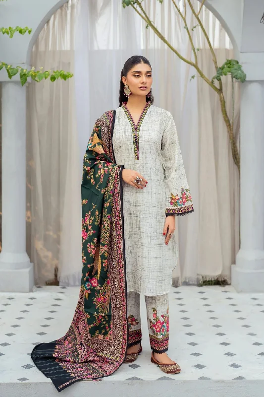 Light Grey Khadar 3PC Suit High-end unclassified dresses