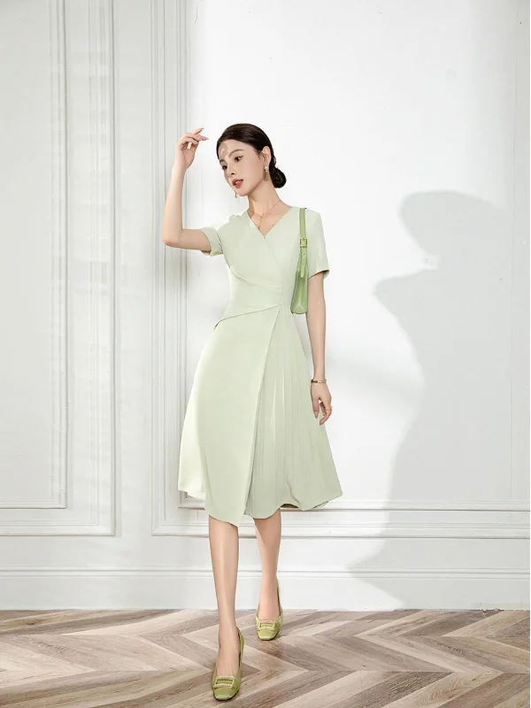 Mint Green Wrap Dress Knitted unclassified dresses