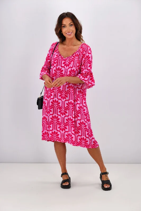 New U Collection Carmela Dress Pink Plus size unclassified dresses