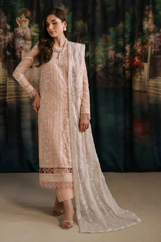 Peach Beige 3pc Silk Salwar Kameez Satin unclassified dresses