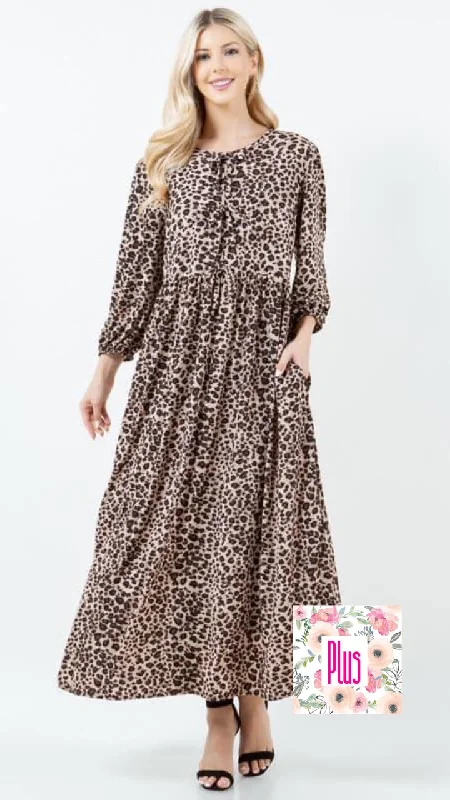 PL Quinn Animal Print Dress Petite floral dresses