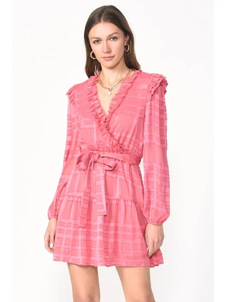 Pretty In Pink Wrap Dress Minimalist unclassified dresses