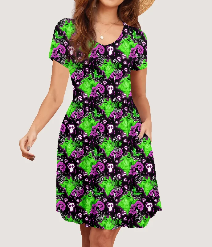 Neon Boogie Pocket Dress (ready to ship) Budget-friendly unclassified dresses