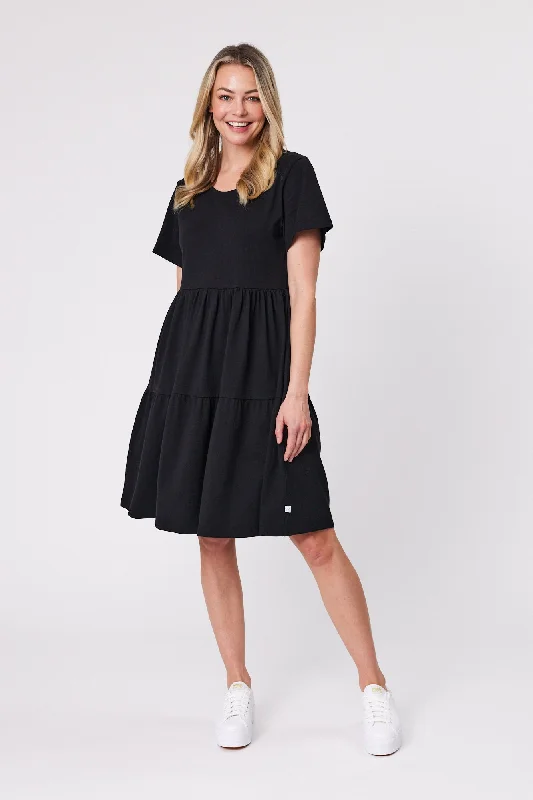 Shine On Essentials Empire Line Dress Black High-end unclassified dresses