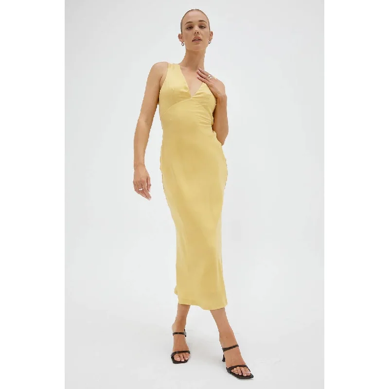 Sovere Arcade Slip Dress - Golden Holiday unclassified dresses