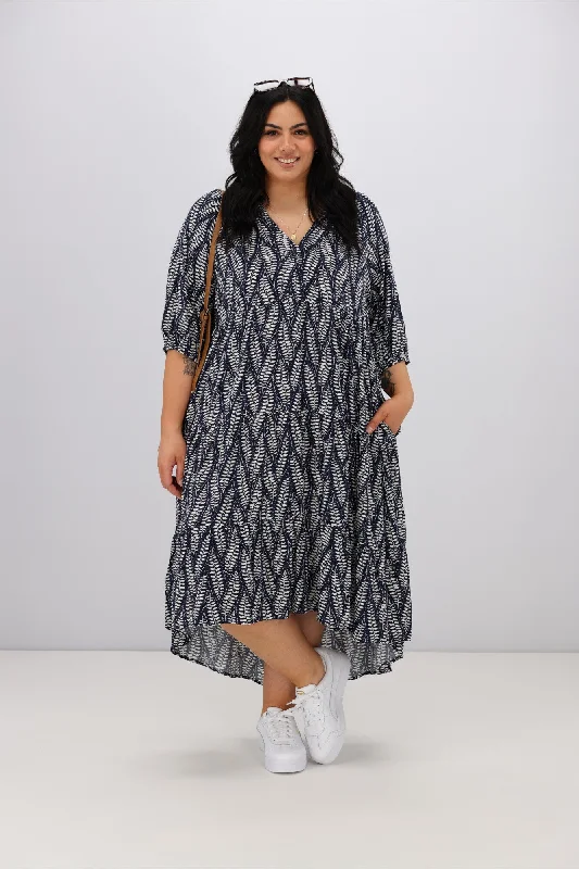 Sunday Boho Katina Fern Dress Navy Elegant unclassified dresses