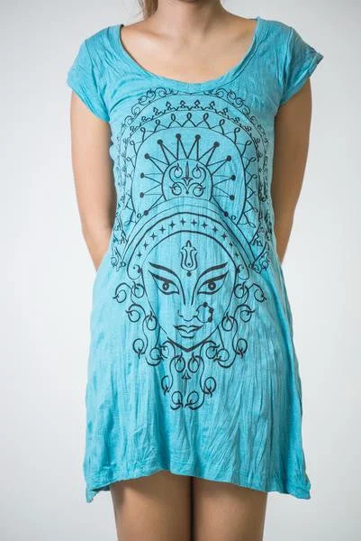 Sure Design Women's Durga Kali Dress Turquoise Plus size unclassified dresses