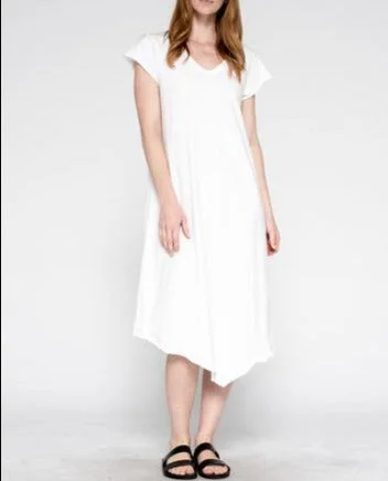 WILT Raw Soft Slanted Tee Dress Festival unclassified dresses