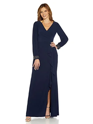 Women's Draped Jersey Beaded Gown | Original Brand Denim unclassified dresses