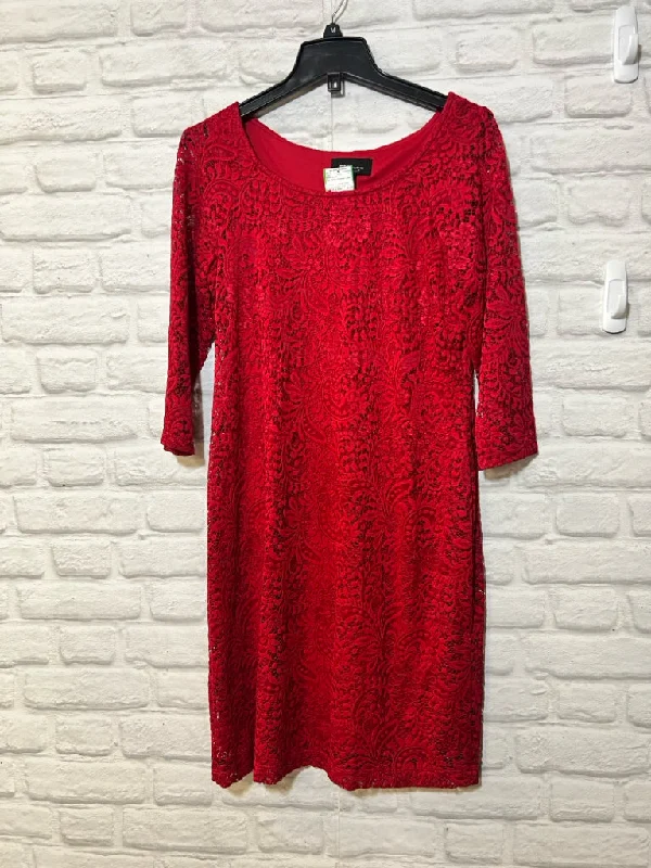 Size 10 Ronni Nicole red lace dress Lace Party Gown