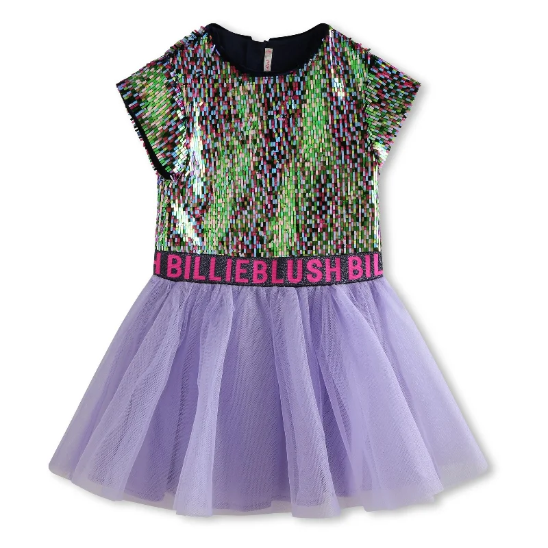 Multicolored Sequin Logo Dress Sequin Dress Allure