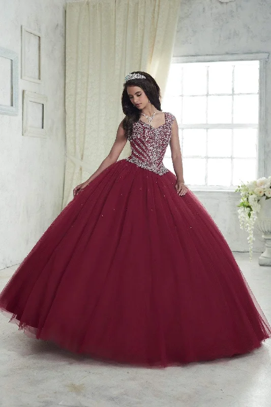 Fiesta Gowns - 56312SC Sweetheart Embellished Tulle Ballgown Romantic Tulle Gown