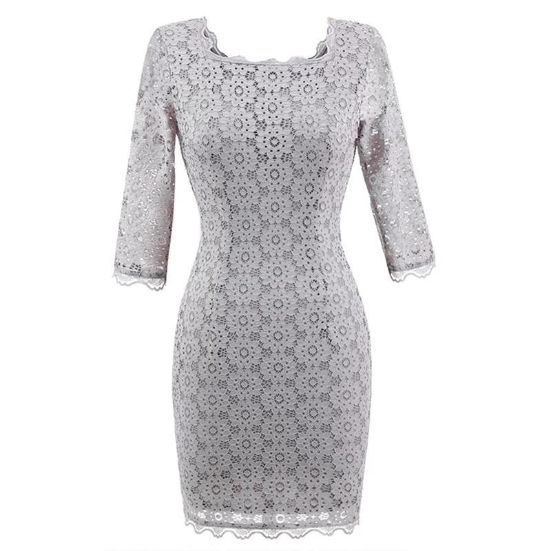 Square Collar Lace Bodycon Dress #Bodycon Dress # Bodycon Dress Sleek