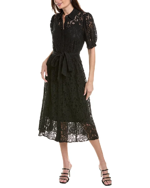 Anne Klein Corded Lace Shirtdress Shirt Dress Fashion