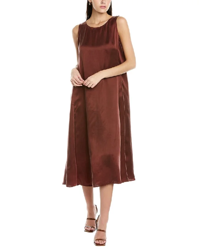 EILEEN FISHER Ballet Neck Midi Dress Wrap Midi Skirt