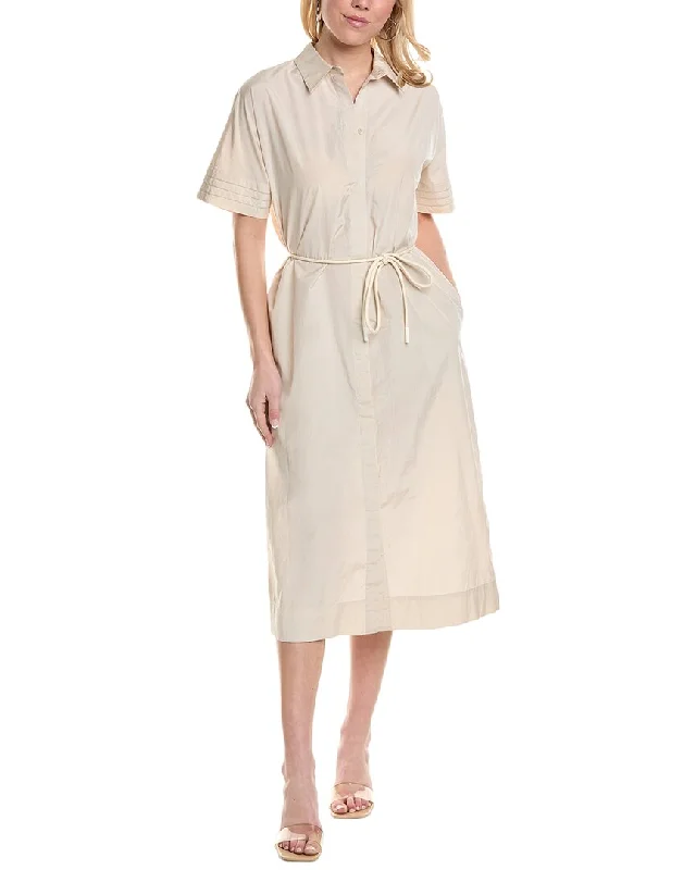 Peserico Shirtdress Fit-and-Flare Shirt Dress